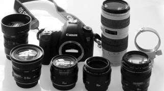Фотоаппарат Canon и объективы